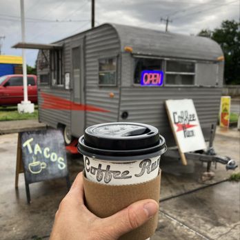 Coffee Run Trailer - a hand holding a coffee cup - Coffee & Tea Near Me - San Antonio, Texas Coffee Run Trailer - a hand holding a coffee cup - Coffee & Tea Near Me - San Antonio, Texas