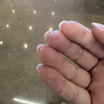 Rose Nail Spa - Finger tips covered in acrylic and gel polish - Nail Salons Near Me - Brentwood, California