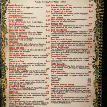 Jalisco Mexican Grill - Menu - Mexican Near Me - Abbeville, Louisiana