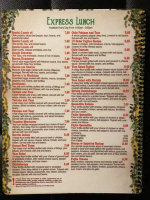 Menu photo 4 Jalisco Mexican Grill Abbeville, LA