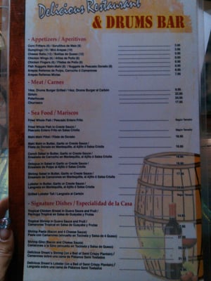 Menu photo 2 Delicious Restaurant & Drums Bar Fajardo, PR Menu photo 2 Delicious Restaurant & Drums Bar Fajardo, PR