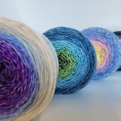 Yarn Harbor - Yarn cakes lined up