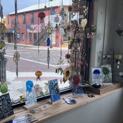 The Stained Glass Lady - Inside the store.