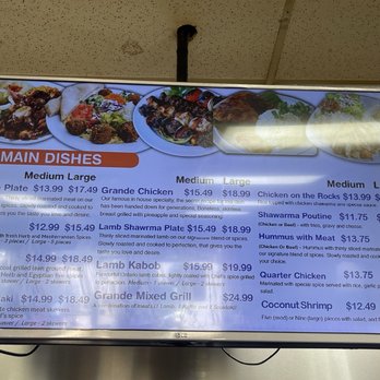 Chef Grande - Menu - Mediterranean Near Me - Burlington, Ontario
