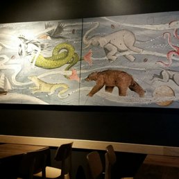 Nice artwork on the walls here