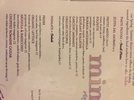 Menu photo 8 Mima Vinoteca Irvington, NY