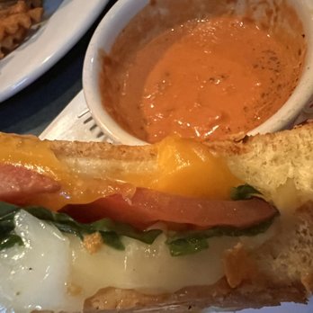 Deep Water Grille - Closeup of Parmesan Crusted Grilled Cheese - Seafood Near Me - Ashland, Wisconsin