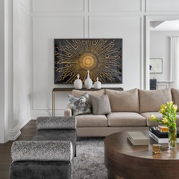 Diana Bastone Designs - Adding applied moulding to the walls definitely elevates this space we designed. - Interior Design Near Me