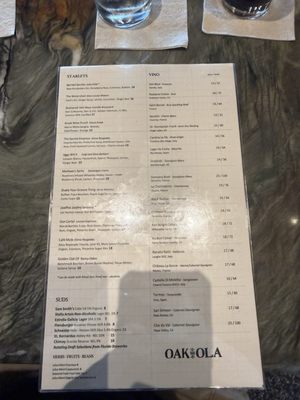 Menu photo 2 Oak and Ola Tampa, FL