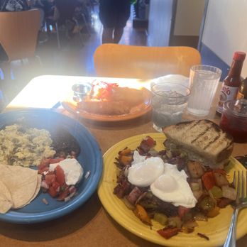 Geraldine's Counter - Corn beef hash , French toast , tortillais , egg scramble and black beans . - American Near Me - Seattle, Washington Geraldine's Counter - Corn beef hash , French toast , tortillais , egg scramble and black beans . - American Near Me - Seattle, Washington