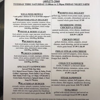 The Owl Shoppe - Menu - Salad Near Me - Shawnee, Oklahoma