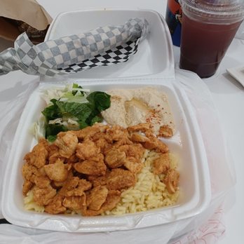 Mezzaterranean - Chicken shawarma ($12.99) and mulberry drink - Mediterranean Near Me - West Covina, California