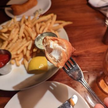 The Merchant - Fish and chips, $18 for 2 relatively small pieces of fish. - New American Near Me - Boston, Massachusetts The Merchant - Fish and chips, $18 for 2 relatively small pieces of fish. - New American Near Me - Boston, Massachusetts