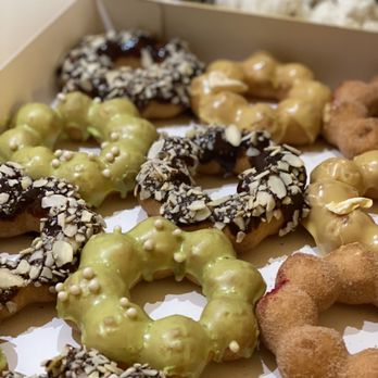 Mochinut - Seattle - Box of Dozen (Nutella, Strawberry, Honeydew, Churro, & Mango) at Mochinut - Donuts Near Me - Seattle, Washington Mochinut - Seattle - Box of Dozen (Nutella, Strawberry, Honeydew, Churro, & Mango) at Mochinut - Donuts Near Me - Seattle, Washington