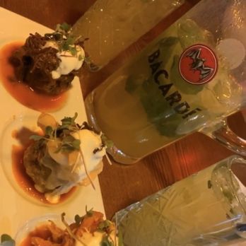 Zona De Cuba - Mofonguitos appetizer & pitcher of Passionfruit mojito - Cuban Near Me - Bronx, New York Zona De Cuba - Mofonguitos appetizer & pitcher of Passionfruit mojito - Cuban Near Me - Bronx, New York