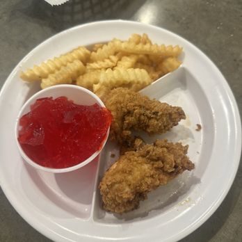 Lizard's Thicket - Kids tenders with fries and jello! - Southern Near Me - Columbia, South Carolina Lizard's Thicket - Kids tenders with fries and jello! - Southern Near Me - Columbia, South Carolina
