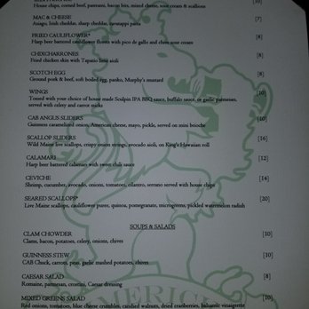 Limericks Tavern - Menu as of 12/23/17. - New American Near Me - Alhambra, California