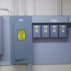 Kneifl Electric - Panel & contactor installation at a local college.