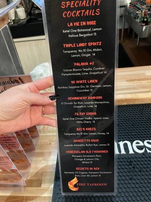 Menu photo 7 Fire Taproom Sacramento, CA