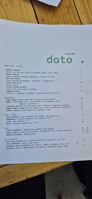 Menu photo 1 Doto Restaurant Los Angeles, CA Menu photo 1 Doto Restaurant Los Angeles, CA