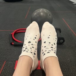 Don't forget your grip socks! :) Don't forget your grip socks! :)
