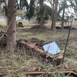 Sequim Valley Stables - Hazardous metal junk in pasture