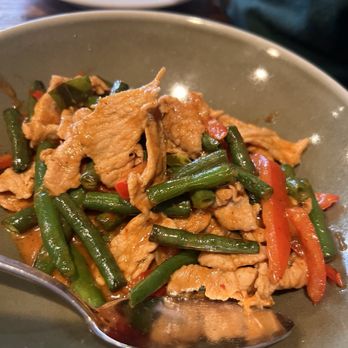 Nittaya's Little Kitchen - Pork stir fry - Thai Near Me - Las Vegas, Nevada