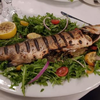 Luce Secondo - Branzino over a bed of arugula....huge portion - Italian Near Me - Chesapeake, Virginia Luce Secondo - Branzino over a bed of arugula....huge portion - Italian Near Me - Chesapeake, Virginia