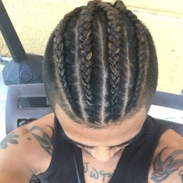 four braided cornrows four braided cornrows
