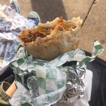 La Morenita - My big massive shredded beef breakfast burrito - Food Trucks Near Me - Portland, Oregon La Morenita - My big massive shredded beef breakfast burrito - Food Trucks Near Me - Portland, Oregon
