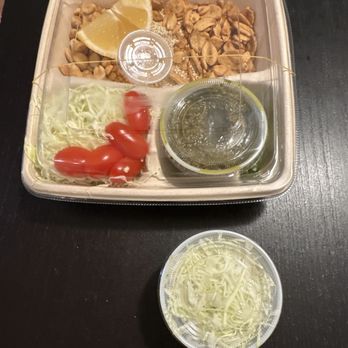 Mingalaba - Tea Leaf Salad and extra cabbage which will cost you $3... - Burmese Near Me - Burlingame, California Mingalaba - Tea Leaf Salad and extra cabbage which will cost you $3... - Burmese Near Me - Burlingame, California