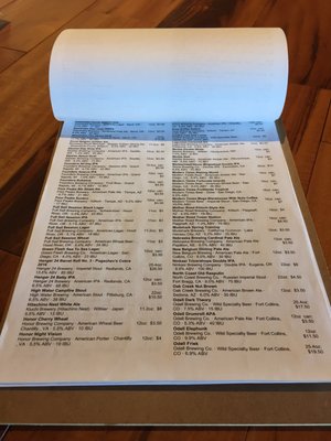 Menu photo 5 Three Canyons Beer and Wine Garden Tucson, AZ