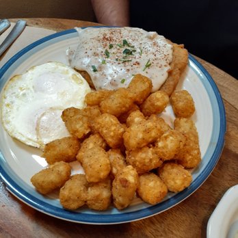 Vic's - Country fried steak & eggs w/tater tots - Breakfast & Brunch Near Me - Martinez, California Vic's - Country fried steak & eggs w/tater tots - Breakfast & Brunch Near Me - Martinez, California