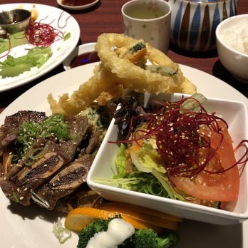 Crystal Fish - Short rib tempura combination. - Japanese Near Me - Monterey, California