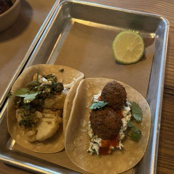 Bartaco Mt Vernon - Falafel taco. Yummy! And cauliflower pistachio taco, also delicious! - Tacos Near Me - Washington, DC, District of Columbia