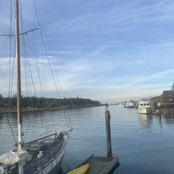 Waterfront Cafe - View from the restaurant - Cafes Near Me - La Conner, Washington