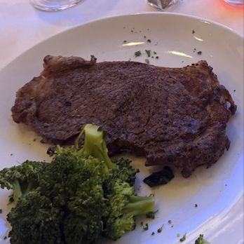 Gaston's Italian Steakhouse - Cold NY Strip that doesn't look like it's worth $60 - Italian Near Me - Virginia Beach, Virginia Gaston's Italian Steakhouse - Cold NY Strip that doesn't look like it's worth $60 - Italian Near Me - Virginia Beach, Virginia