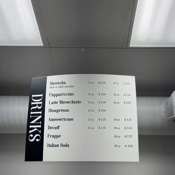 Catffeinated - Drink menu - Themed Cafes Near Me - Puyallup, Washington