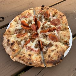 Golden Dome Pizza - Sausage and Pepperoni Pizza