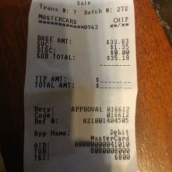 Timo's Restaurant - Bill - Seafood Near Me - El Paso, Texas