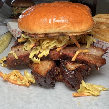 Bad to the Bone BBQ - Pork Belly Sandwich - Barbeque Near Me - Henderson, Nevada