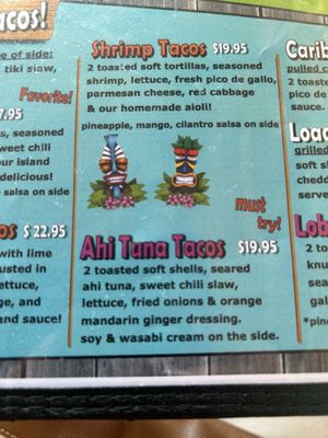 Menu photo 1 Nokomo's Sunset Hut Nokomis, FL