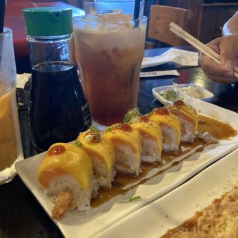 Sushi Joint - Mango tango roll and tai tea - Sushi Bars Near Me - Norwalk, California