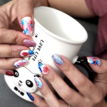 Nails & More - Laycee's nails (dipped full set) - Nail Salons Near Me - Beaumont, Texas Nails & More - Laycee's nails (dipped full set) - Nail Salons Near Me - Beaumont, Texas