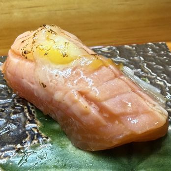 Shogun Omakase - 12/27/2025 - King Salmon with Cheese and Butter - Sushi Bars Near Me - New York, New York