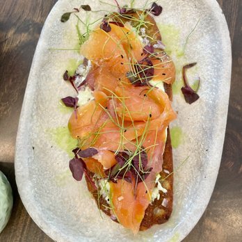 Blue Whale - Lox Toast - Cafes Near Me - La Jolla, California
