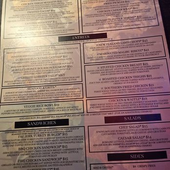 Fin & Feathers - Menu - Seafood Near Me - Las Vegas, Nevada Fin & Feathers - Menu - Seafood Near Me - Las Vegas, Nevada