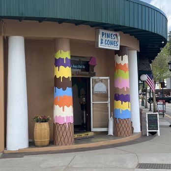 Pines & Cones Ice Cream - Entrance way, so cute - Ice Cream & Frozen Yogurt Near Me - Estes Park, Colorado Pines & Cones Ice Cream - Entrance way, so cute - Ice Cream & Frozen Yogurt Near Me - Estes Park, Colorado