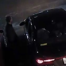 12/17/22 .....Stolen Kia Forte Out Parking Lot ...... This Guy In Purple & White Hoodie Is Probably Still Wearing This Hoodie
