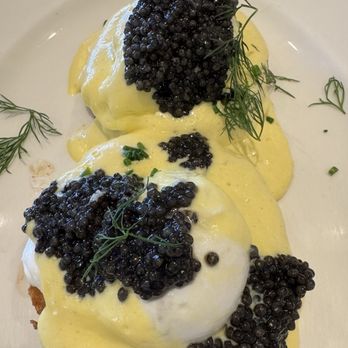 Sadelle's - Bellagio Benedict, with 30g Royal Baika Petrossian Caviar - Stunning - Breakfast & Brunch Near Me - Las Vegas, Nevada